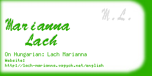 marianna lach business card